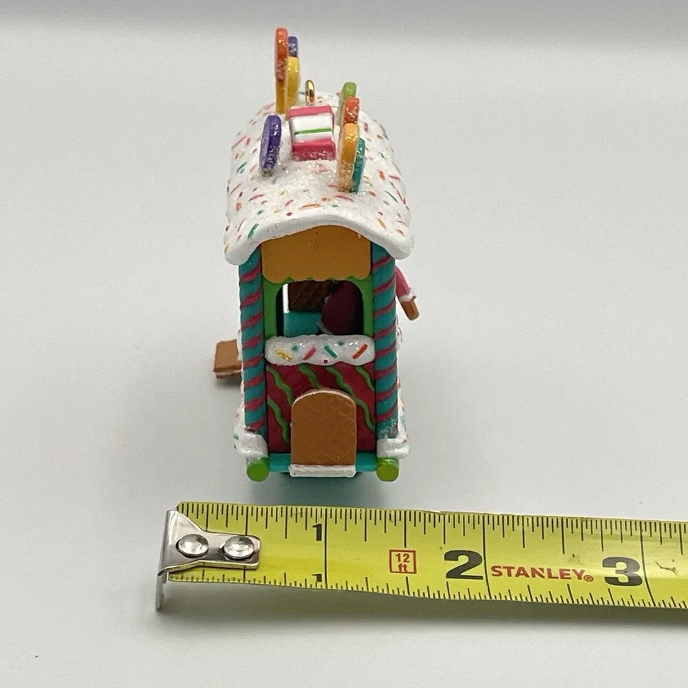 Vintage American Greetings Cards Lollipop Trolley Gingerbread‎ Ornament 2001